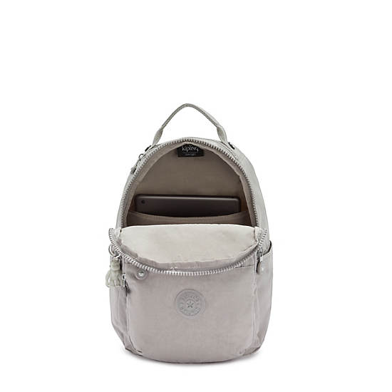 Kipling Seoul Small Tablet Backpacks Grey Gris | CA 1618KO